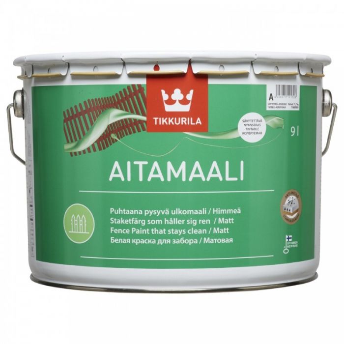 Aitamaali Valkoinen himmeä 9L
