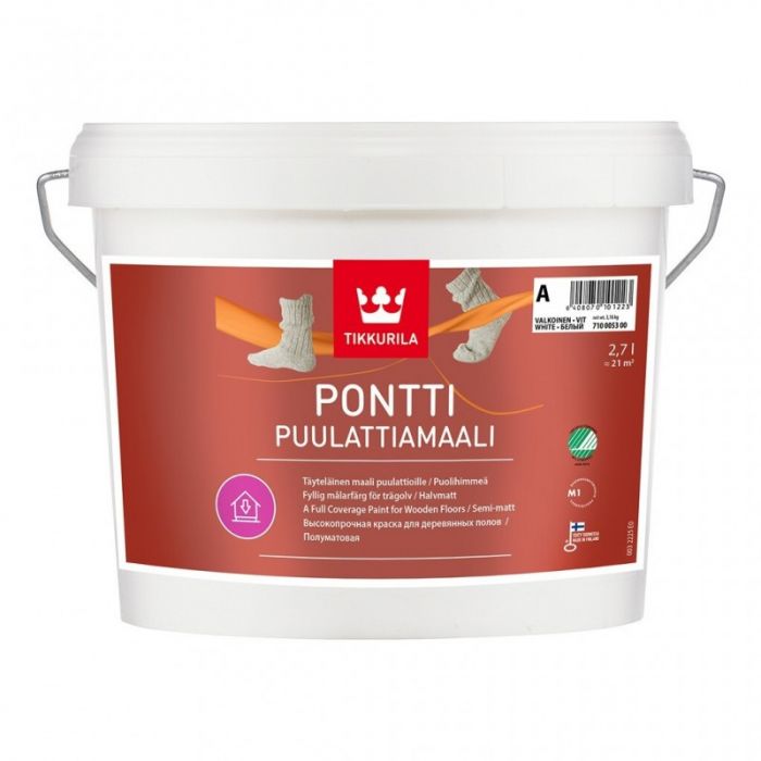 Pontti Puulattiamaali puolihimmeä 9L
