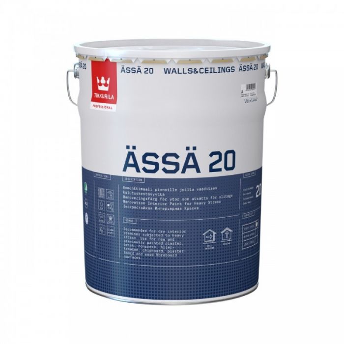 Ässä 20 puolihimmeä seinämaali 18L
