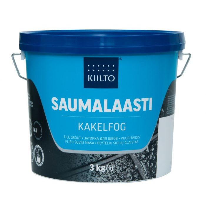 Kiilto Saumalaasti 50 Musta 3Kg