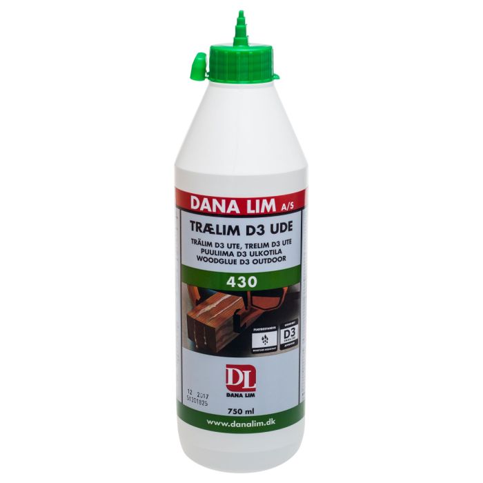 Danalim Puuliima D3 430 Ulokokäyttöön 750ml