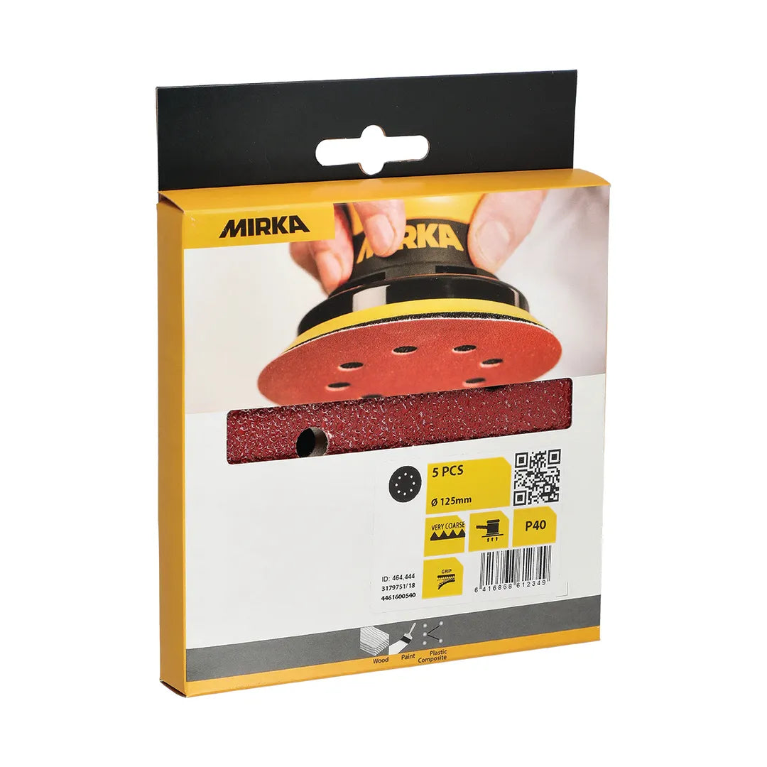 Mirka Hiomapyörö Ø 125 mm tarra 8R - karkeus P128