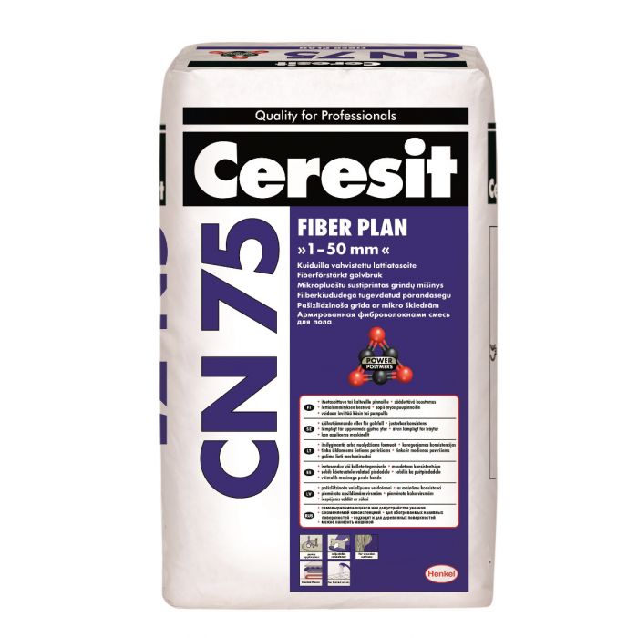 Ceresit CN75 25kg Kuituvahvisteinen Lattiatasoite
