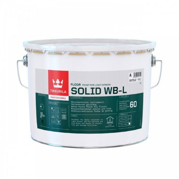 Solid WB-L vesiohenteinen lattiamaali 9L