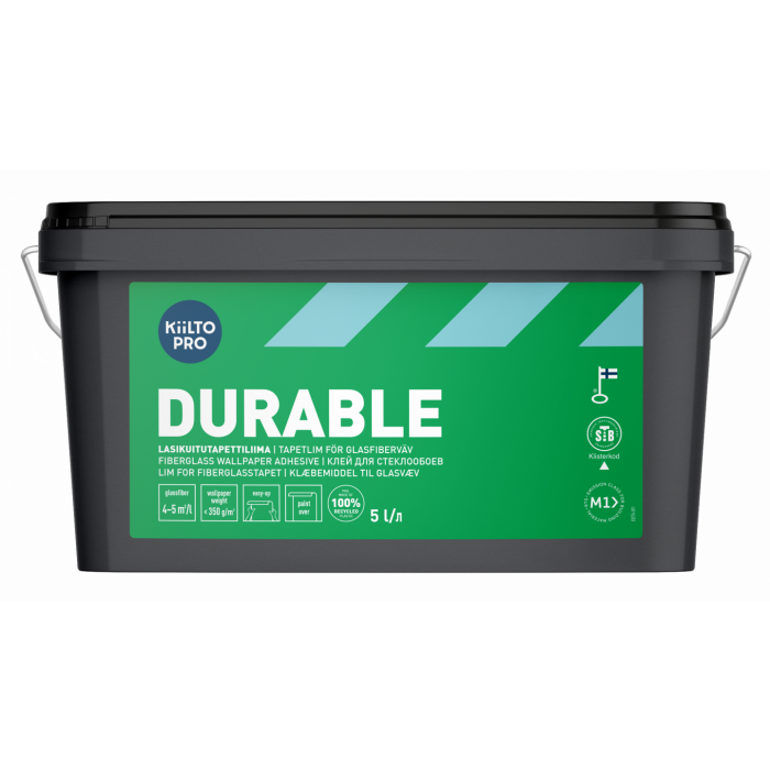 Kiilto Durable Lasikuitutapettiliima 5L