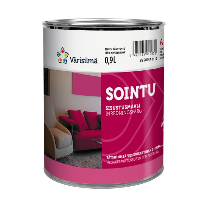 Värisilmä Sointu täyshimmeä sisämaali 0,9L