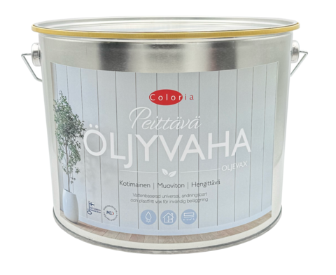 Coloria Peittävä Öljyvaha valkoinen 2,7L
