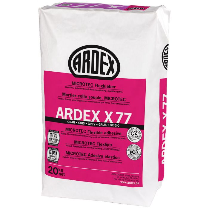 Ardex X77 Harmaa 5Kg Laatan kiinnityslaasti