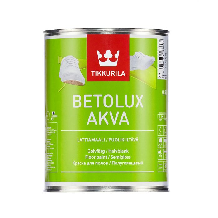 Betolux Akva puolikiiltävä lattiamaali 0,9L