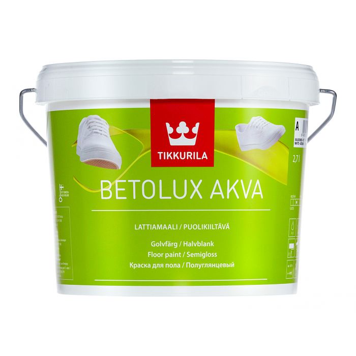 Betolux Akva puolikiiltävä lattiamaali 2,7L
