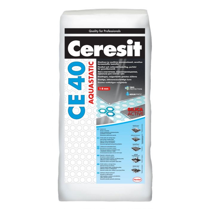 Ceresit CE40 Saumauslaasti 10 Valkoinen 25kg