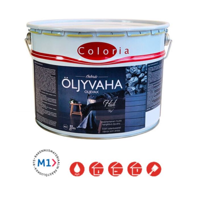 Coloria Öljyvaha Hiili 9L