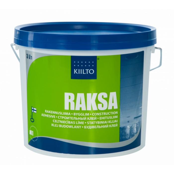 F Raksa Kiilto Raksa Rakennusliima 3L – Pintaväri Oy