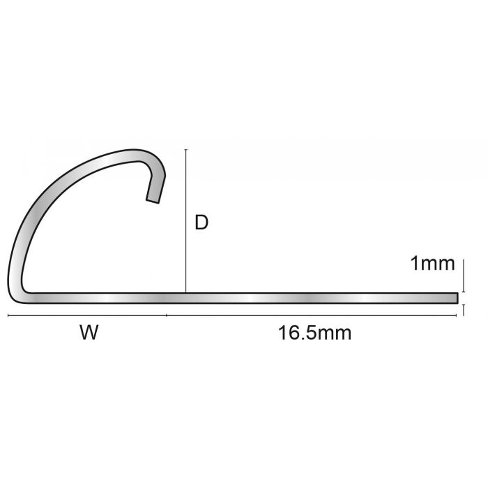 Laatoituslista 10Mm Aluharjatt 016594