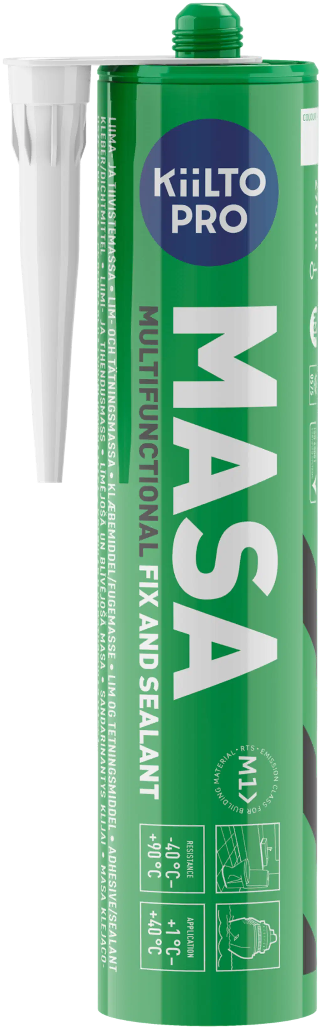 Kiilto Masa Liima ja tiivistemassa musta 290ML