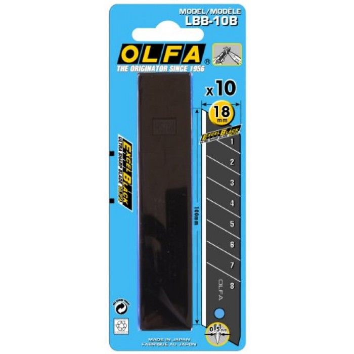 Olfa LBB-10B Varaterä 18Mm 10Kpl/Pkt