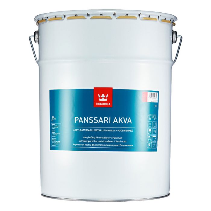 Panssari Akva puolihimmeä peltikattomaali 18L