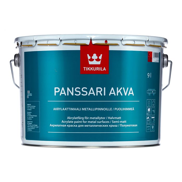 Panssari Akva puolihimmeä peltikattomaali 9L