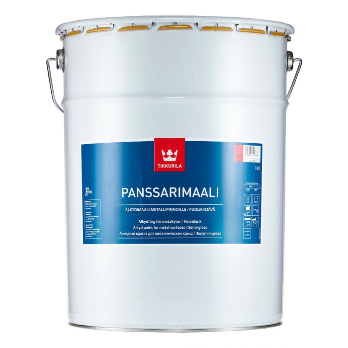 Panssarimaali puolikiiltävä peltikattomaali 18L