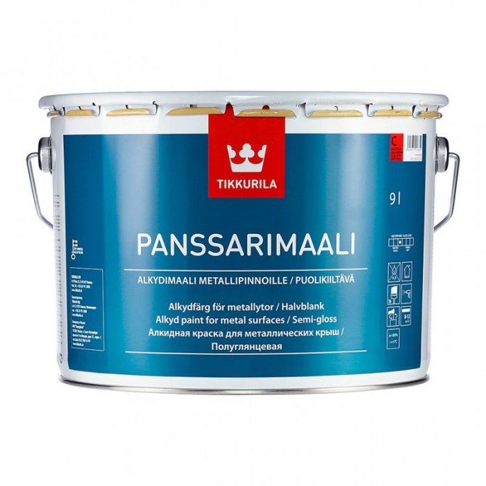 Panssarimaali puolikiiltävä peltikattomaali 9L