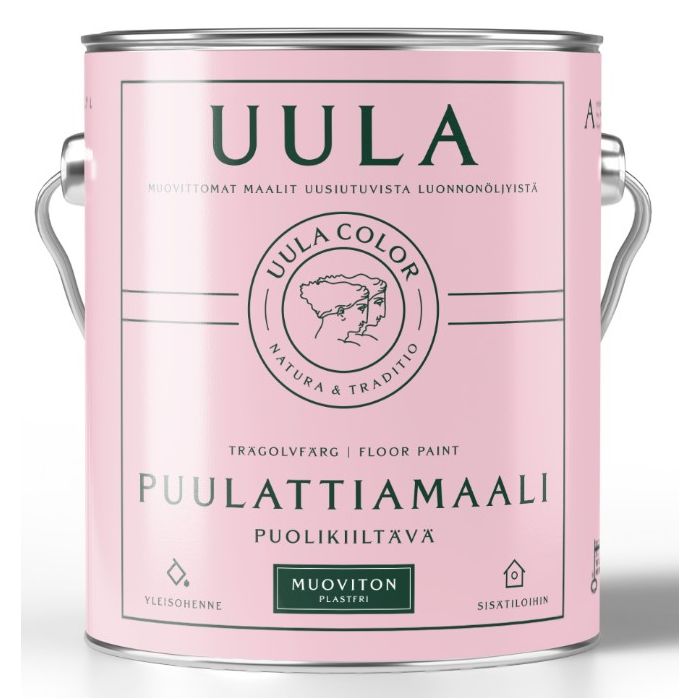 Uula Puulattiamaali puolikiiltävä 0,9L