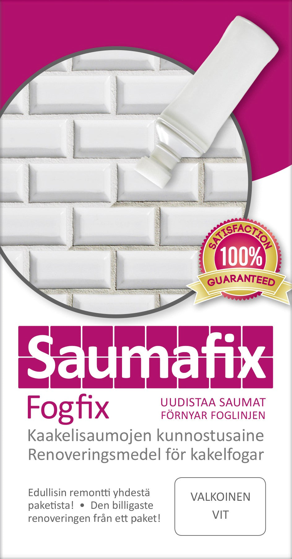 Saumafix Kaakelisauma-aine valkoinen 100ml