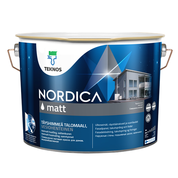 Nordica Matt - valkoinen tai sävytetty 9L