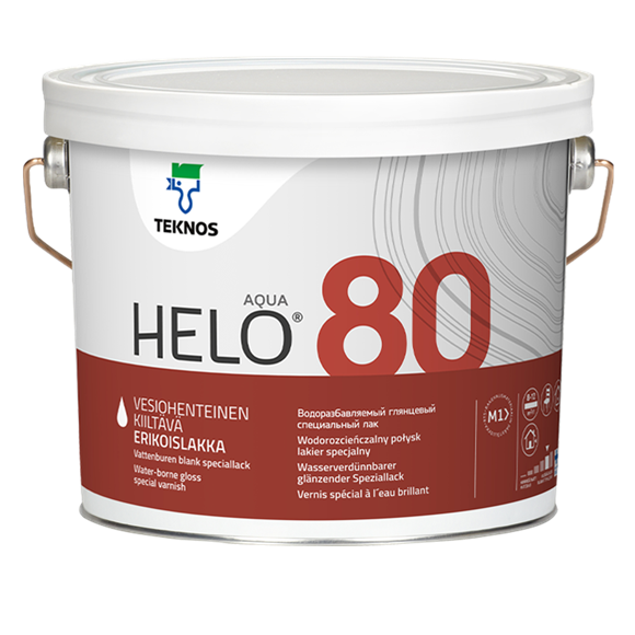 Helo Aqua 80 Kiiltävä vesiohenteinen erikoislakka 2,7L