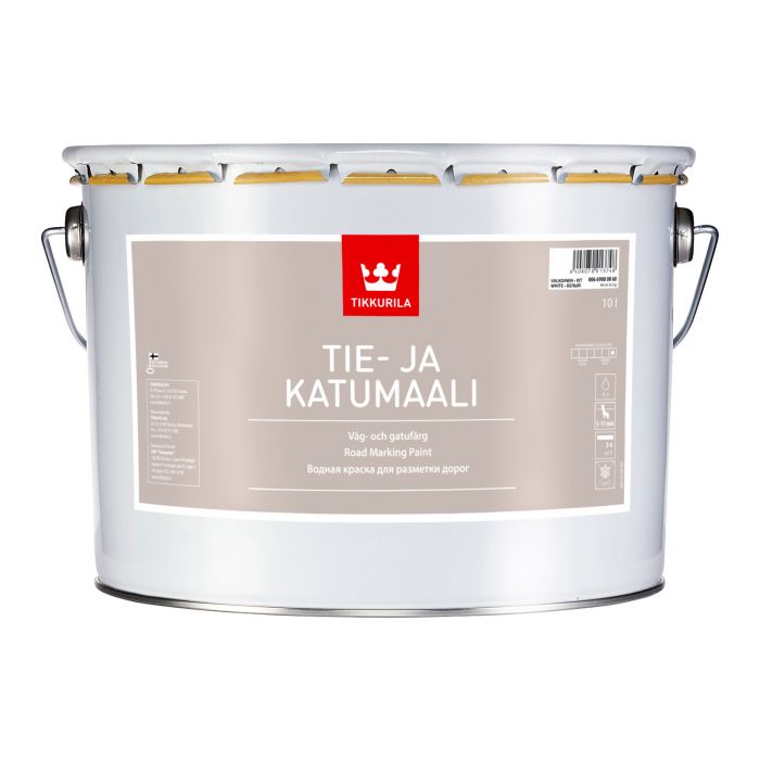 Tie- Ja Katumaali Valkoinen 10L