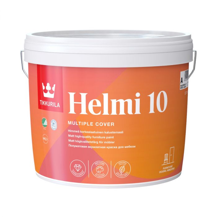 Helmi 10 himmeä kalustemaali 2,7L