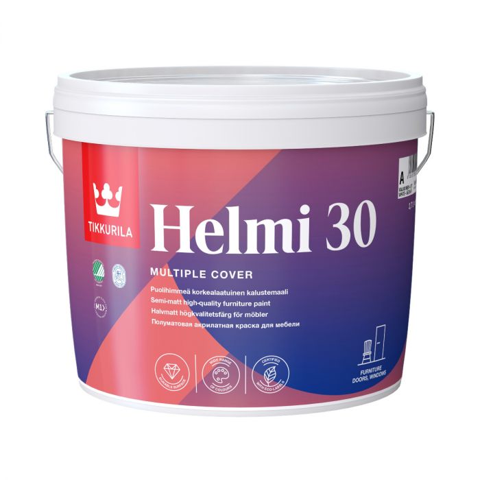 Helmi 30 Puolihimmeä kalustemaali  2,7L