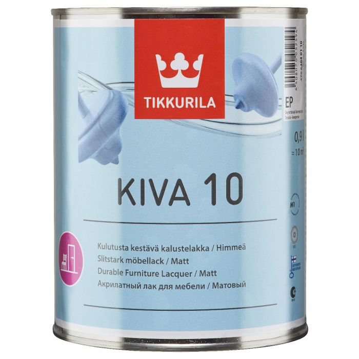 Kiva 10 Himmeä kalustelakka 0,9L