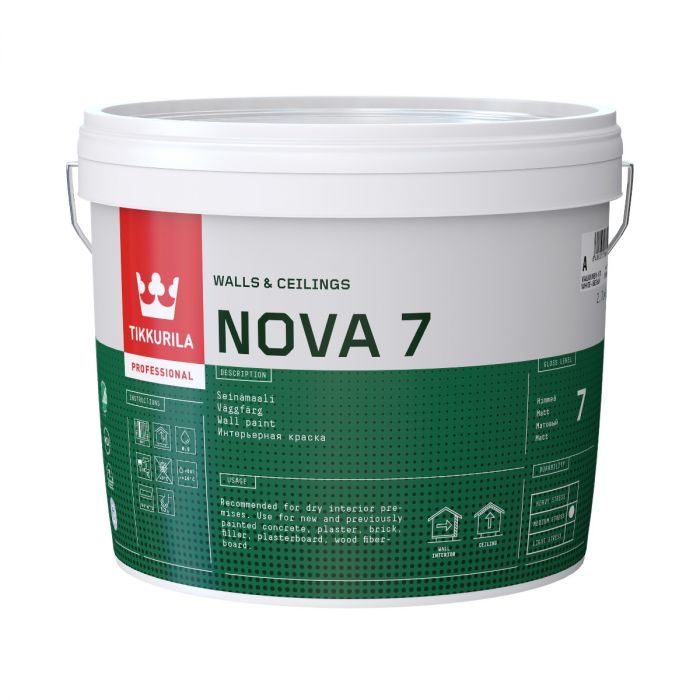 Nova 7 himmeä sisämaali 2,7L