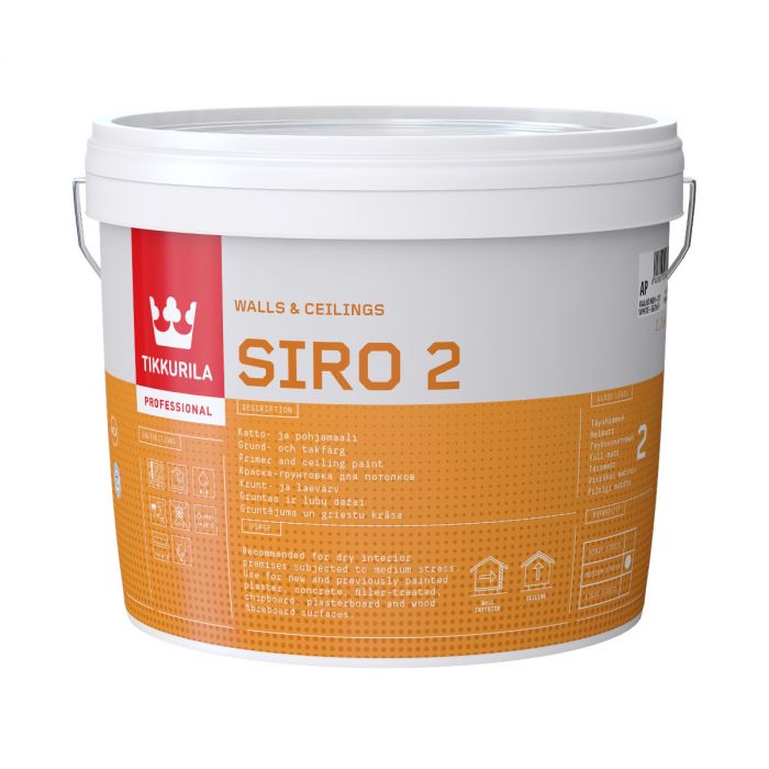 Siro 2 himmeä pohja- ja kattomaali 2,7L
