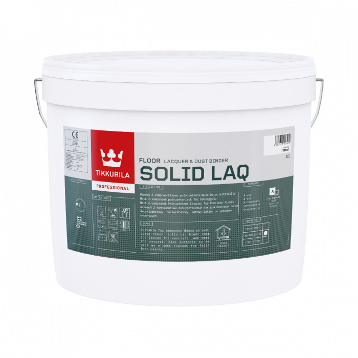 Solid Laq 2K polyuretaanilakka betonipinnoille 9L