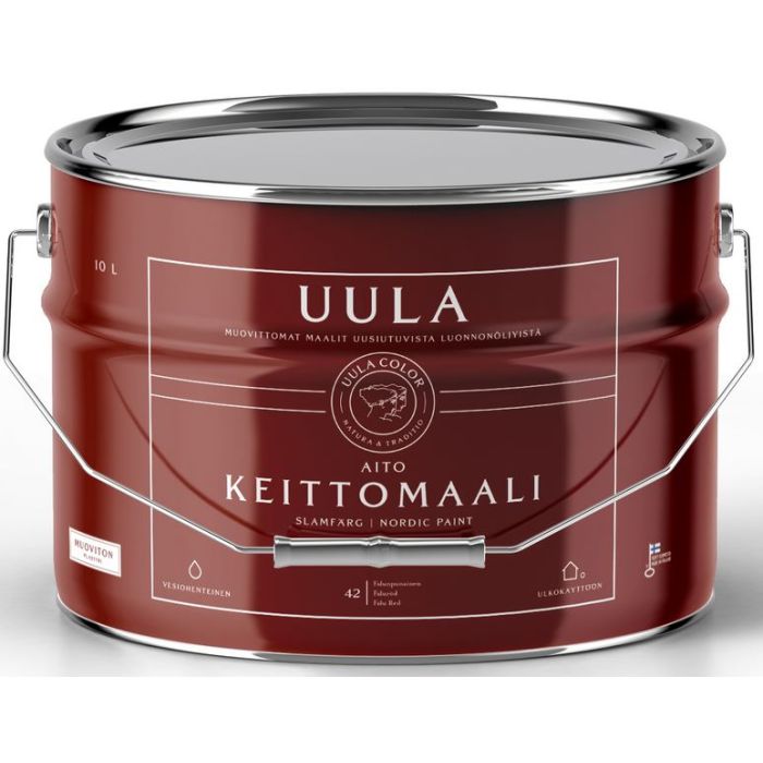 Uula Keittomaali - Aito punamultamaali 42 Falunpunainen 10L