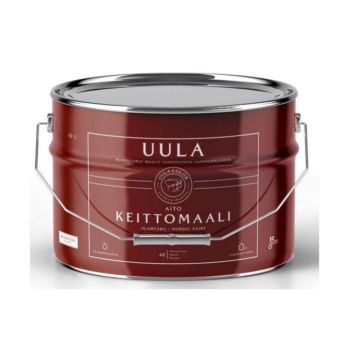 Uula Keittomaali - Aito punamultamaali 40 Italianpunainen 3L