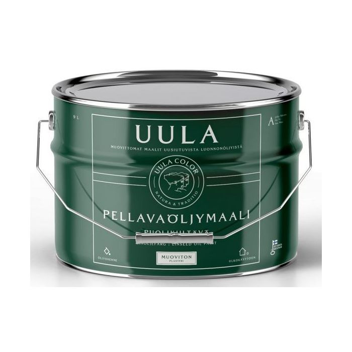Uula Pellavaöljymaali 1L Puolukka