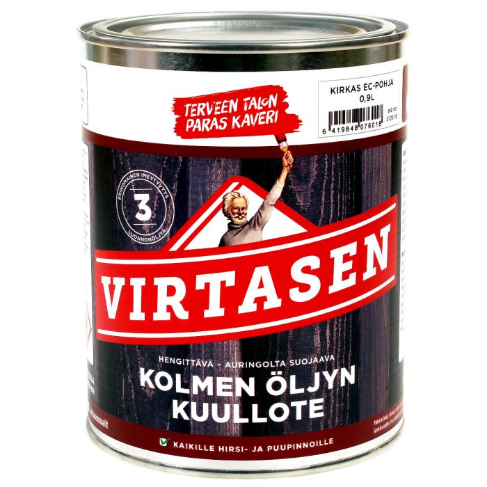 Virtasen 3 Öljyn Kuullote 0,9L