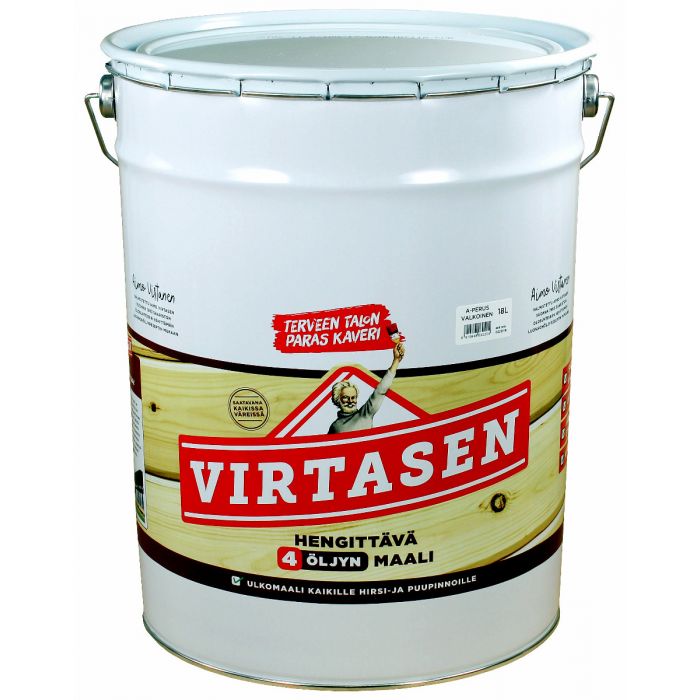 Virtasen 4 Öljyn Maali 20L Wanha Punainen