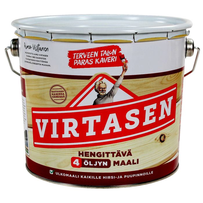 Virtasen 4 Öljynmaali 3L Tumman Harmaa