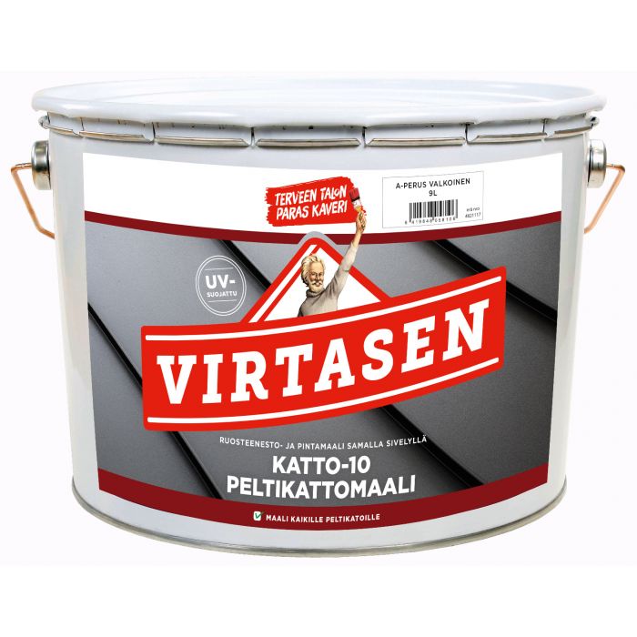 Virtasen Katto-Kymppi 9L valkoinen tai sävytettävä