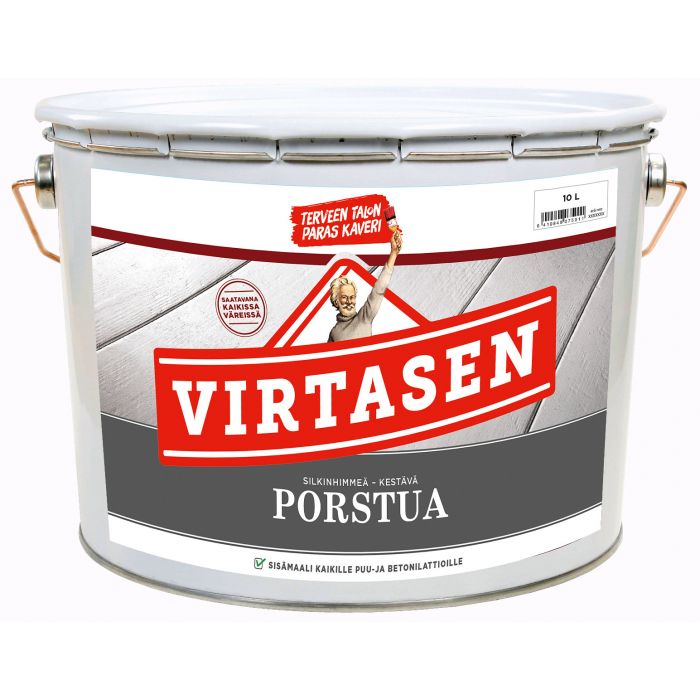 Virtasen Porstua Puulattiamaali silkinhimmeä 0,9L