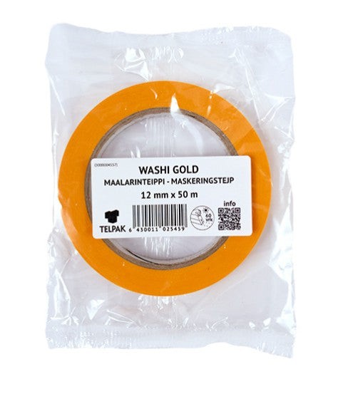 Maalarinteippi Washi Gold 12mm x 50m