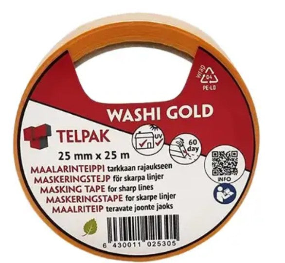Maalarinteippi Washi Gold 9mm x 50m