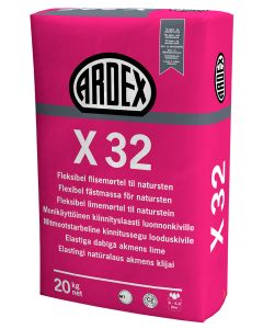 Ardex X32 Harmaa 20Kg Laatan kiinnityslaasti